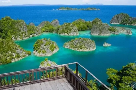 Raja Ampat Misool dengan pemandangan wisata bahari premium