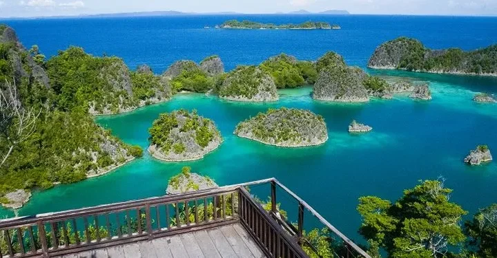 Raja Ampat Misool dengan pemandangan wisata bahari premium
